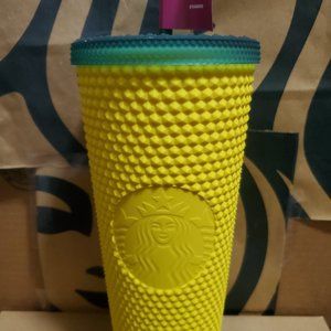 Starbucks Hawaii Pineapple Studded Cup BRAND NEW 24 oz